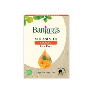 Banjara’s – Multani Mitti + Orange Face Pack Powder – 100g