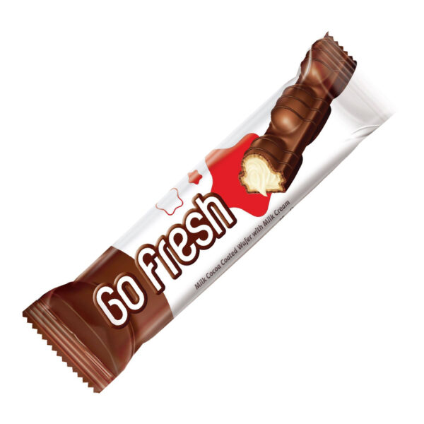 Go Fresh Milk Chocolate Coated Wafer with Milk Cream 20g