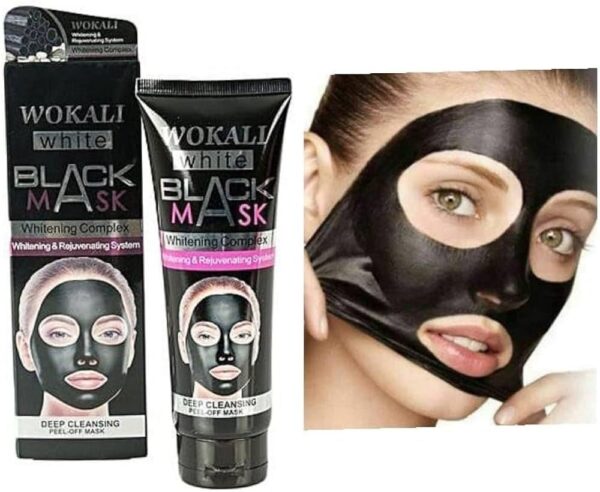 Wokali Whitening Complex Charcoal White Black Mask - 125ml