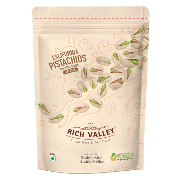 Rich Valley CALIFORNIA PISTACHIOS (Roasted & Salted) 250g